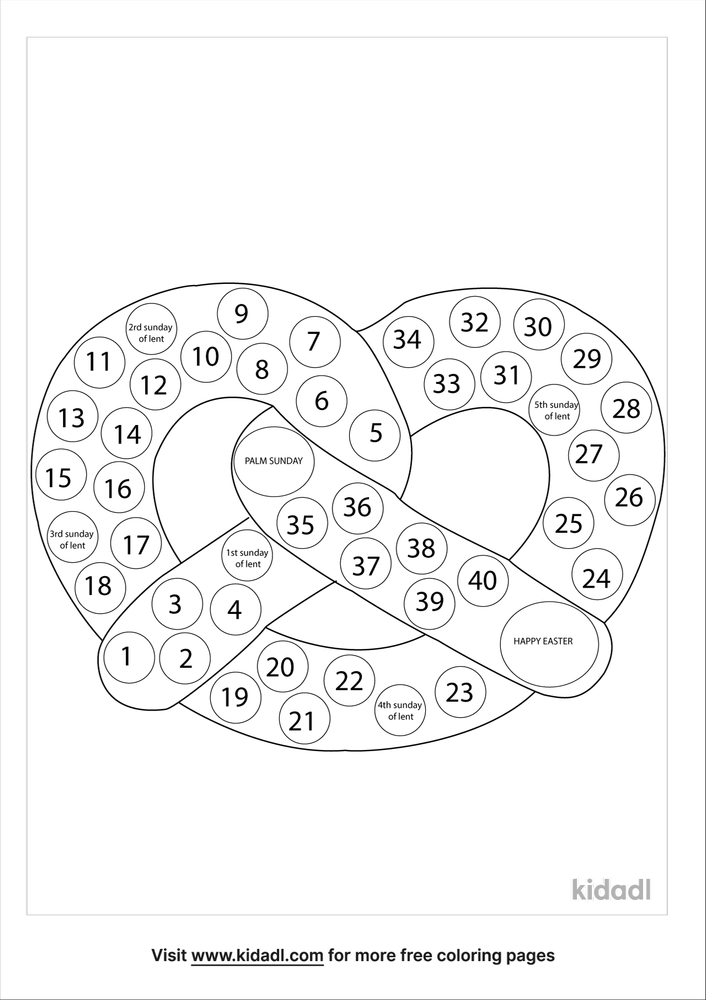 Pretzel Sunday School Lesson Coloring Pages | Free Fun Coloring Pages |  Kidadl
