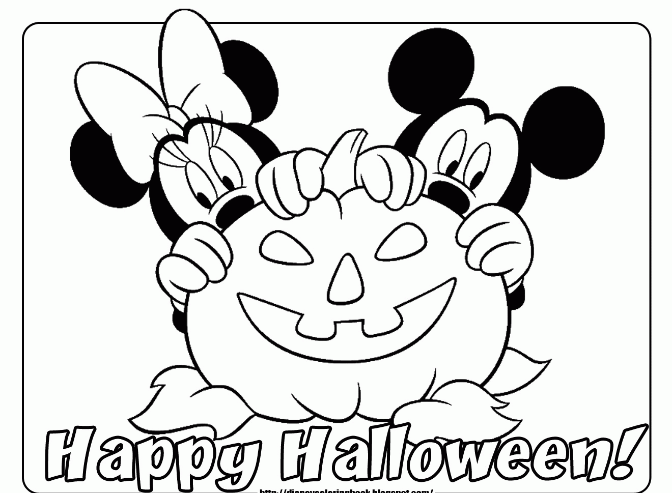 Free Printable Disney Halloween Coloring Pages   Coloring Home