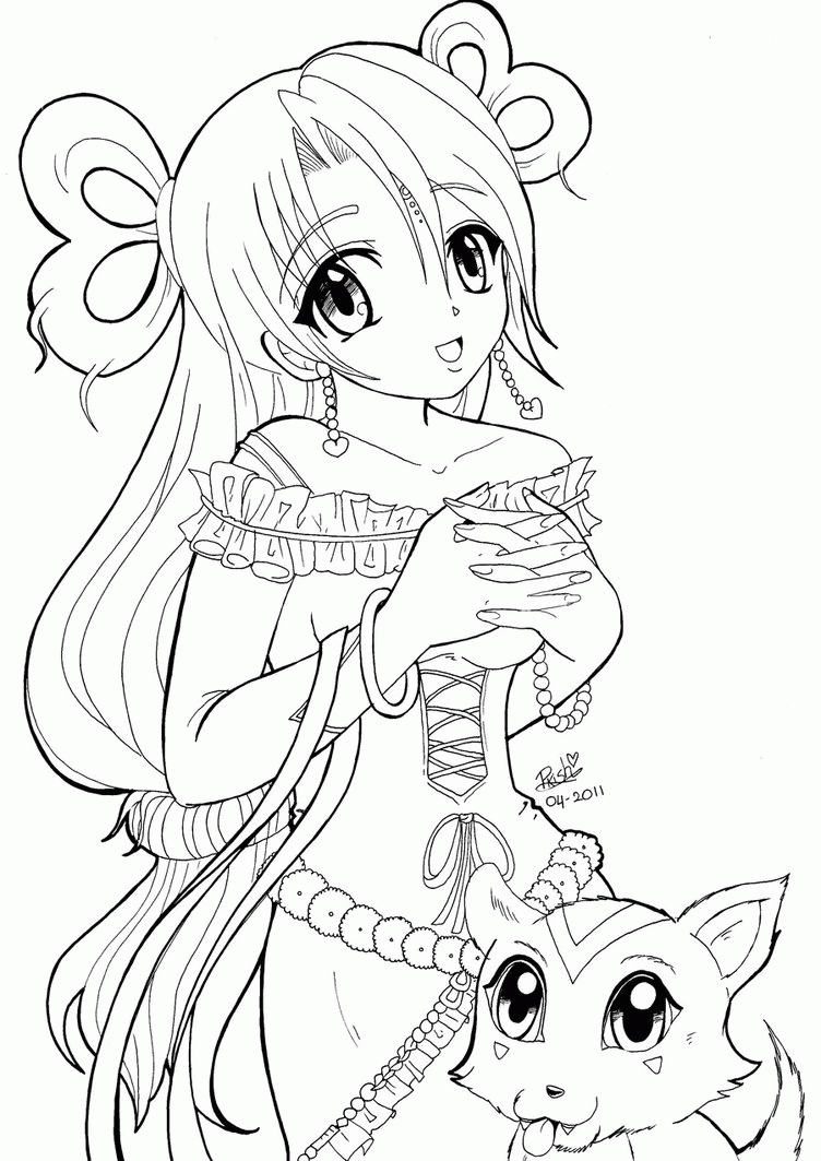 Free Printable Anime Coloring Pages   Coloring Home