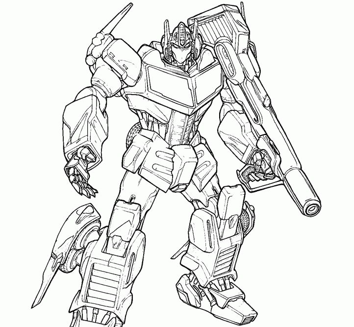 Simple Way to Color Optimus Prime Coloring Pages - Toyolaenergy.com