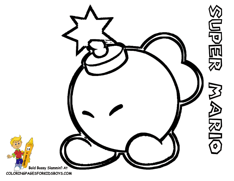 Mario Bad Guy Coloring Pages - Coloring Home