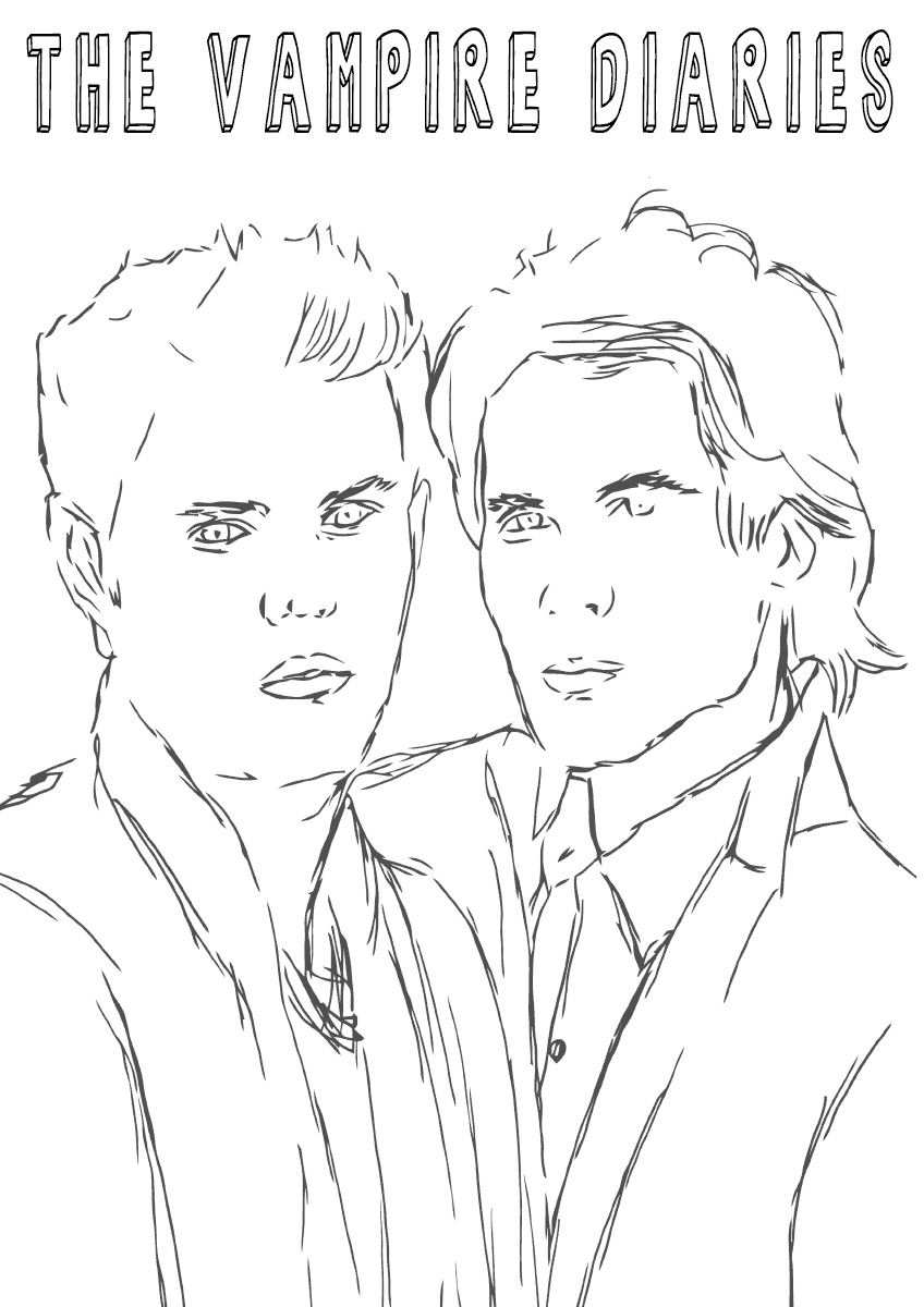 Vampire Diares Coloring Pages   Coloring Pages To Download And ...