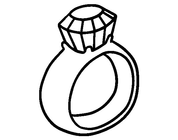 Diamond Ring Coloring Pages - ClipArt Best - ClipArt Best