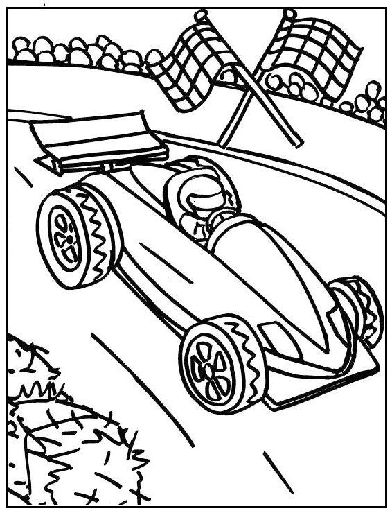 Formula One Car Coloring Page (Page 2) - Line.17QQ.com
