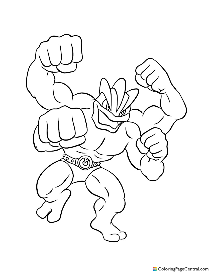 Machamp Coloring Pages - Coloring Home