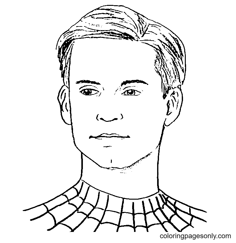 Peter from Spiderman No Way Home Coloring Pages - Spider-Man: No Way Home  Coloring Pages - Coloring Pages For Kids And Adults