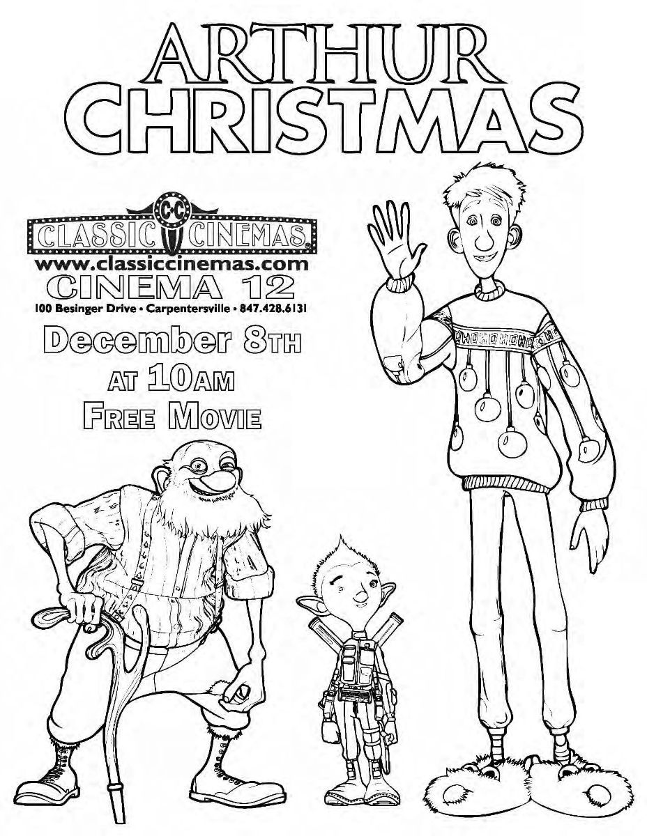 Coloring Pages Arthur Christmas | Cooloring.com