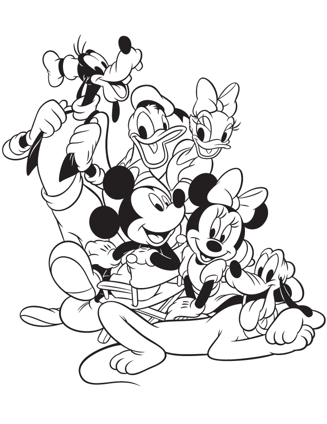 Mickey Mouse Coloring Pages Bake Az Coloring Home