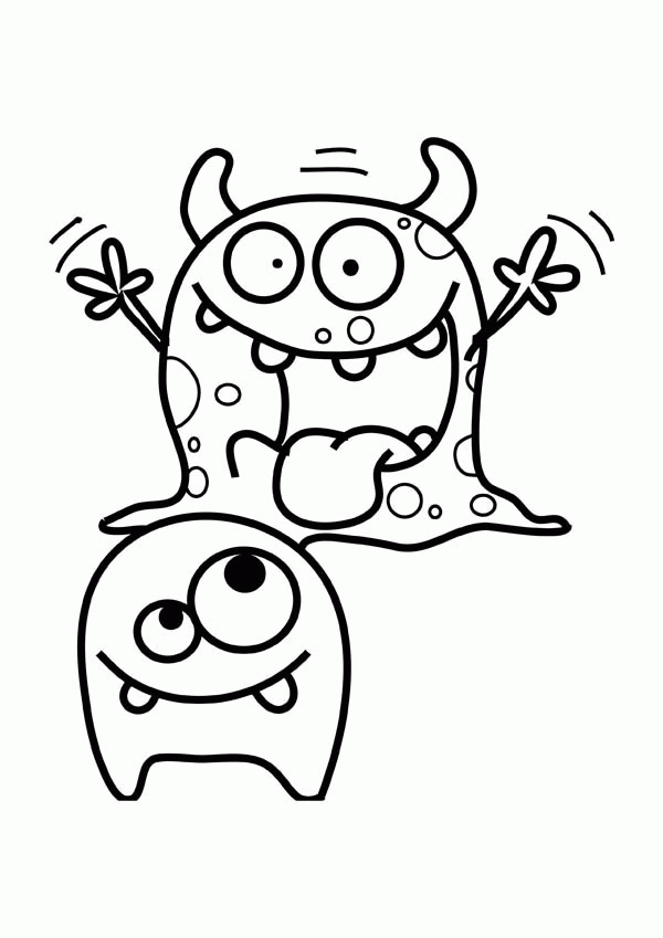 Birthday Monster Coloring Pages | Nucoloring.xyz