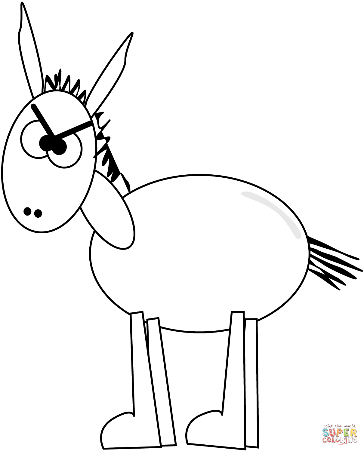 Donkeys coloring pages | Free Coloring Pages