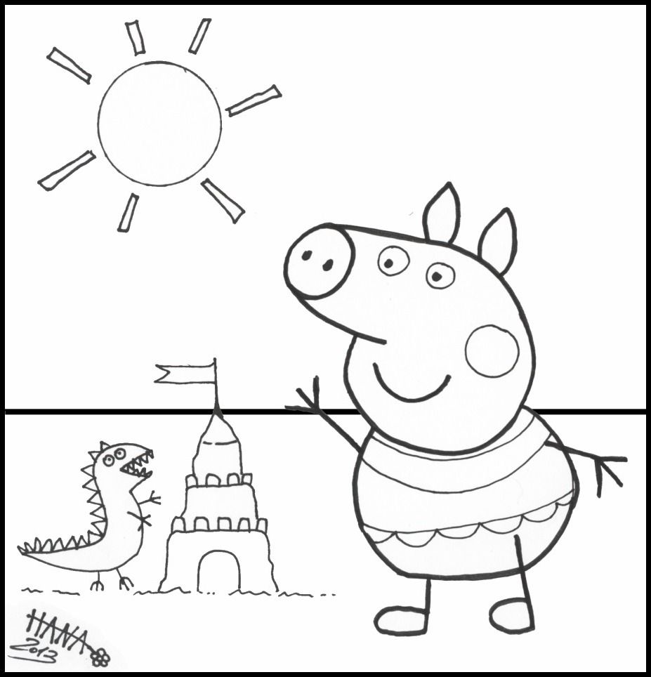 Free Peppa Pig Coloring Pages - Coloring Home