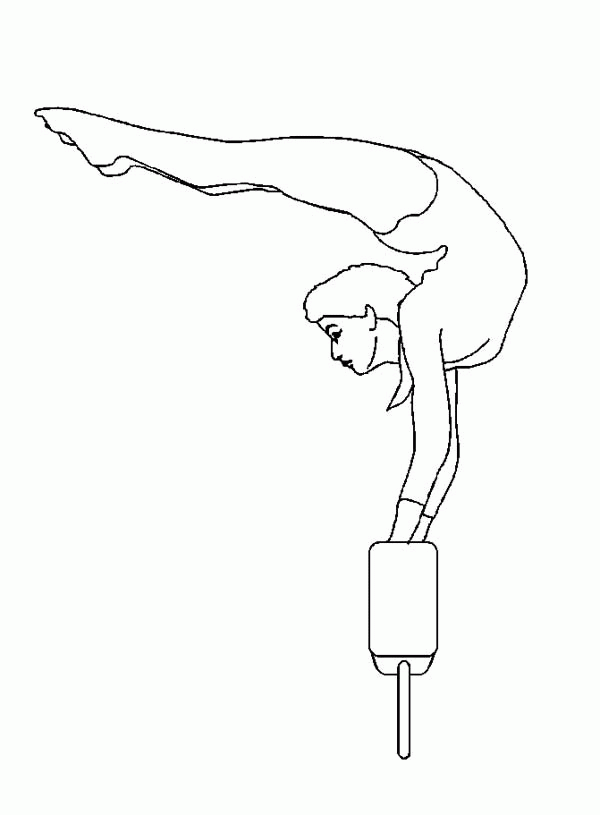 coloring pages of gymnastics  coloring home