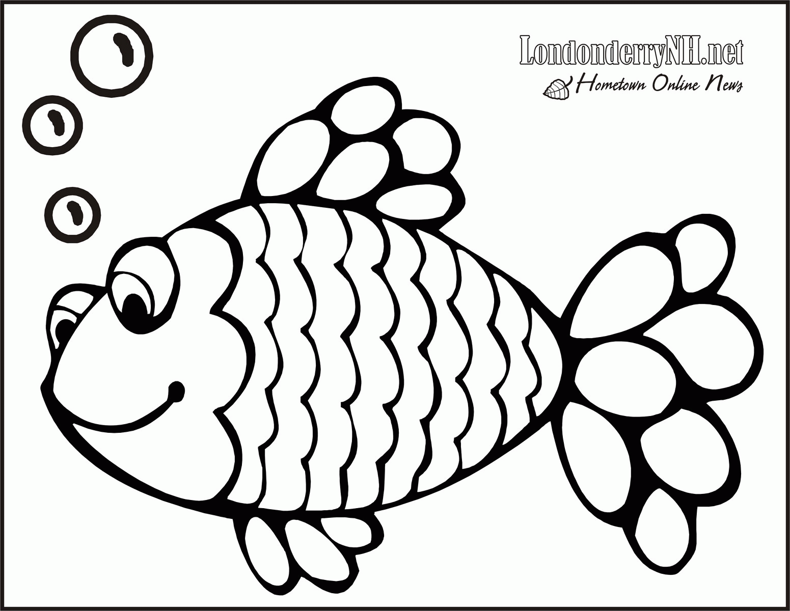 Rainbow Fish Template - Coloring Home