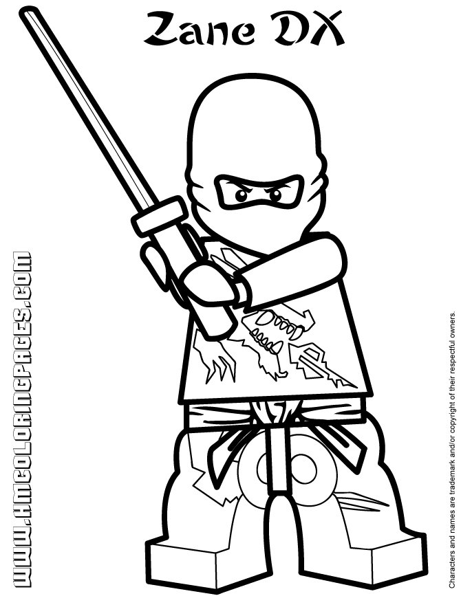 free printable lego ninjago coloring pages zane - VoteForVerde.com