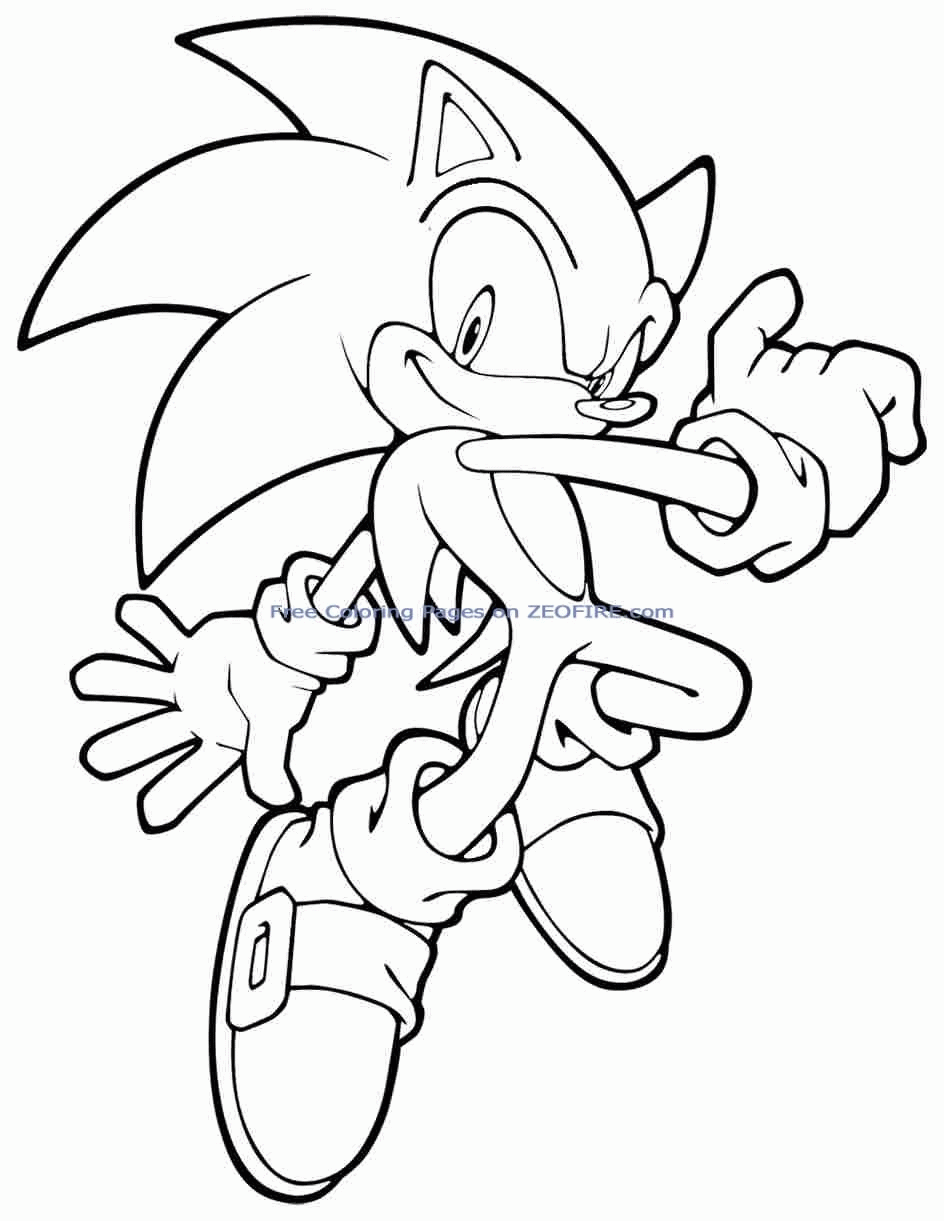 Coloring Pages Of Sonic The Hedgehog - Coloring Page Photos