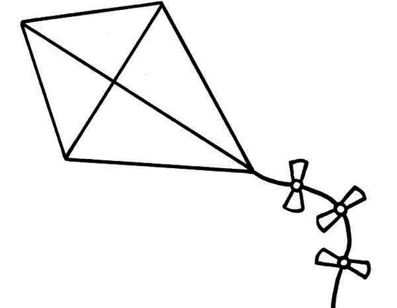 Coloring Pages Of Kite Flying - Coloring Page