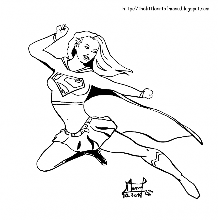 Superman And Supergirl Coloring Pages Supergirl Logo Coloring ...