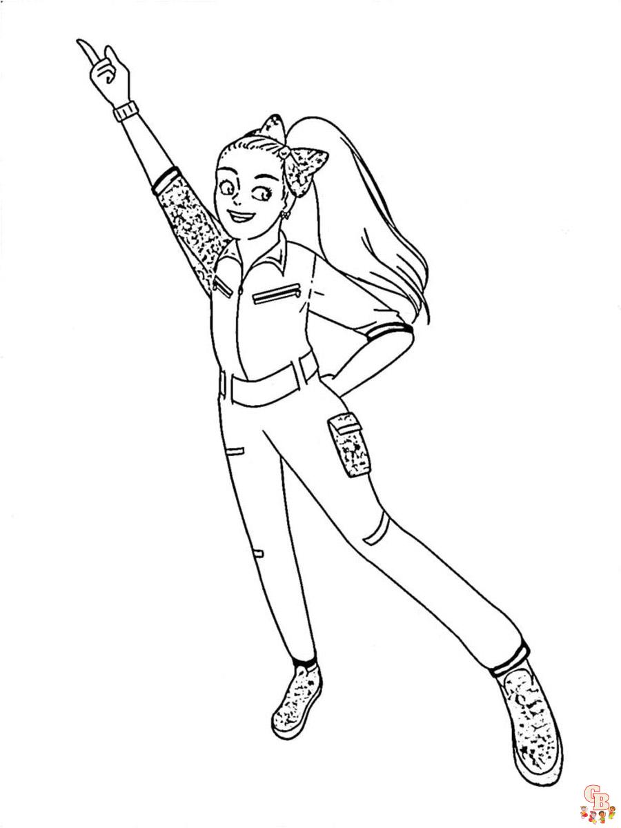 Enjoy a Fun Day in with Jojo Siwa Coloring Pages