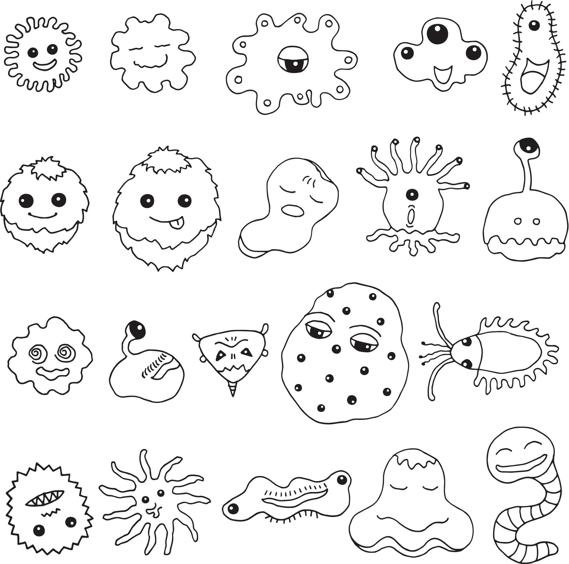 Bacterias Para Colorear E Imprimir Images