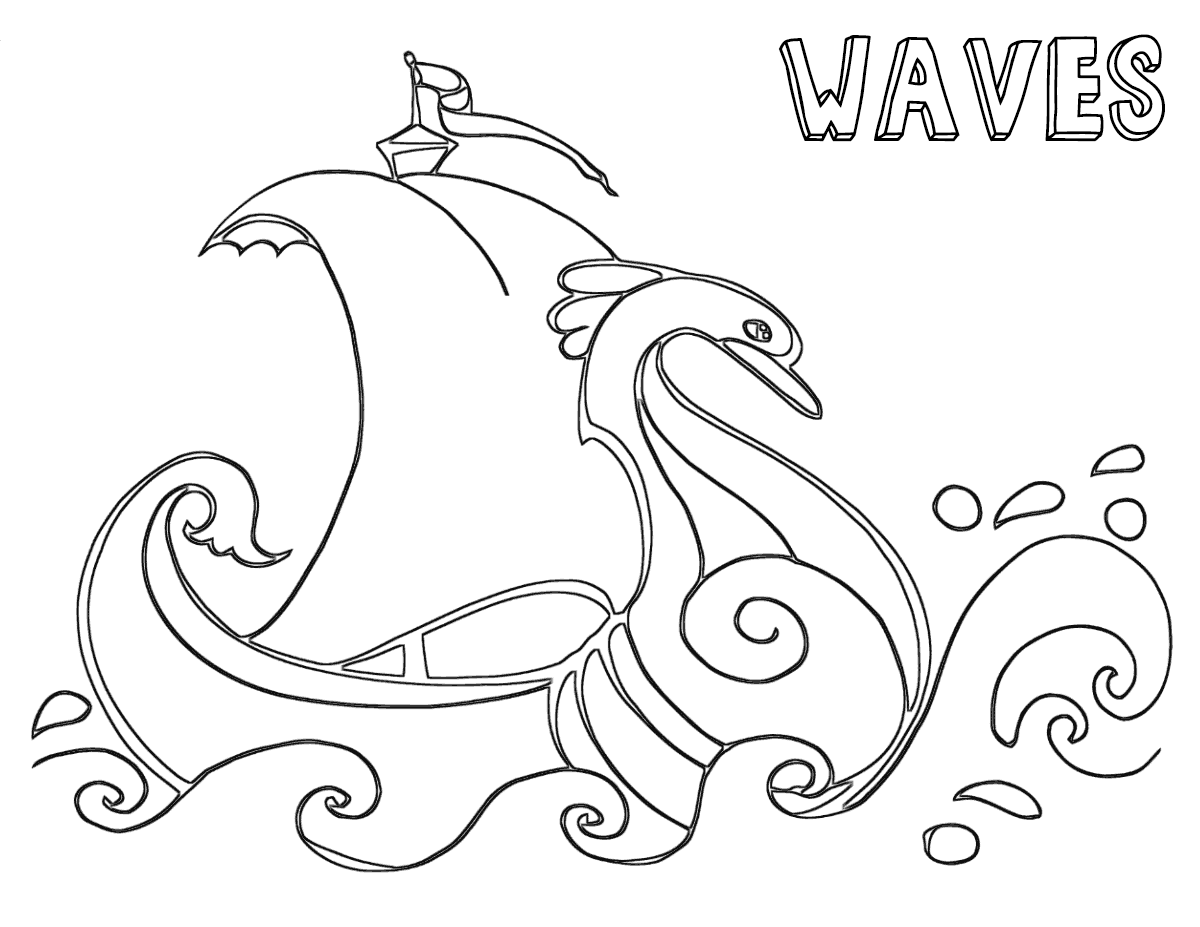Wave coloring pages | Coloring pages to download and print