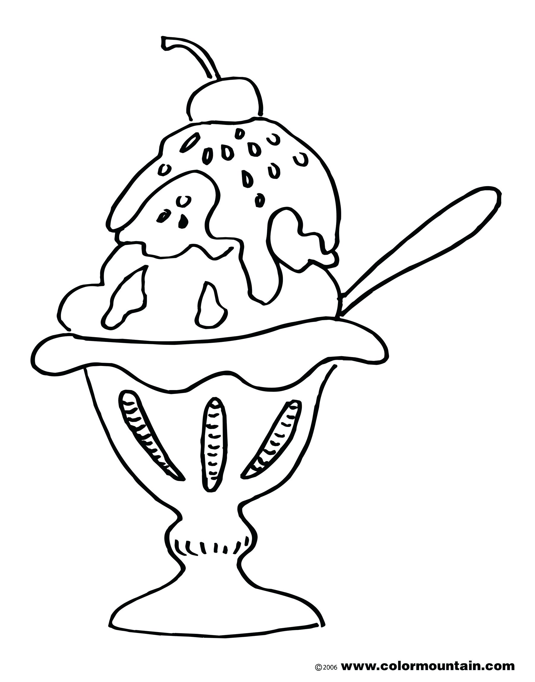 ice cream summer coloring pages