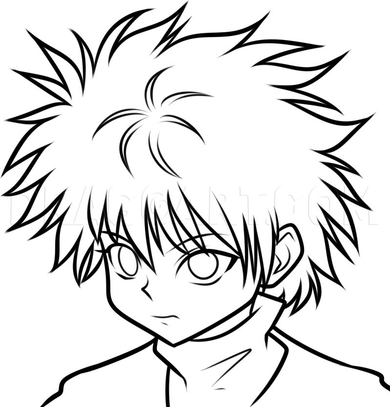 How To Draw Killua Zoldyck From Hunter X Hunter, Step by Step, Drawing  Guide, by Dawn | dragoart.com