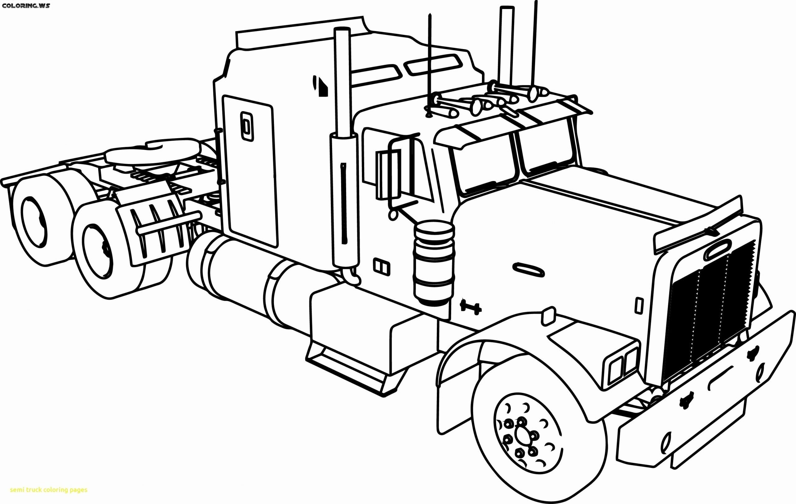 Printable Dump Truck Coloring Pages Free Construction Semi Fire To –  Stephenbenedictdyson