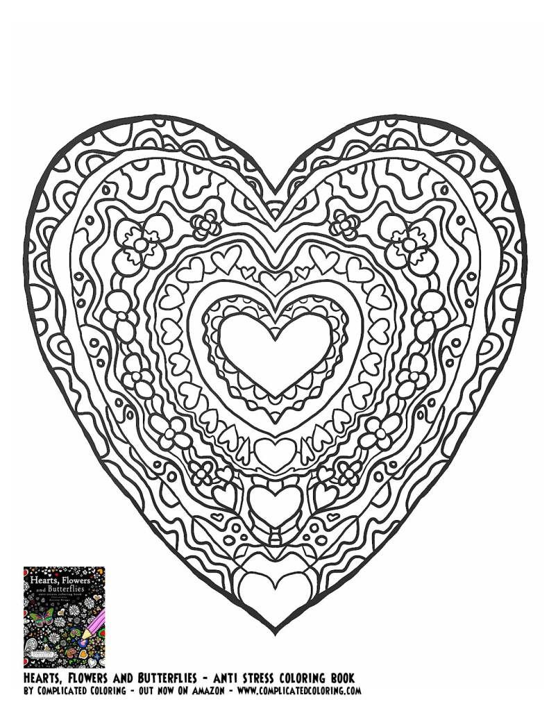 Coloring Pages Of Hearts And Flowers Picture Inspirations Printable Clip  Art With Sayings For Moms – Approachingtheelephant