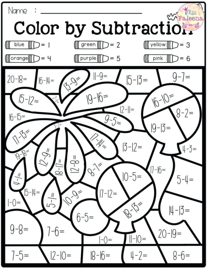 Math Sheets Coloring Pages - Coloring Home