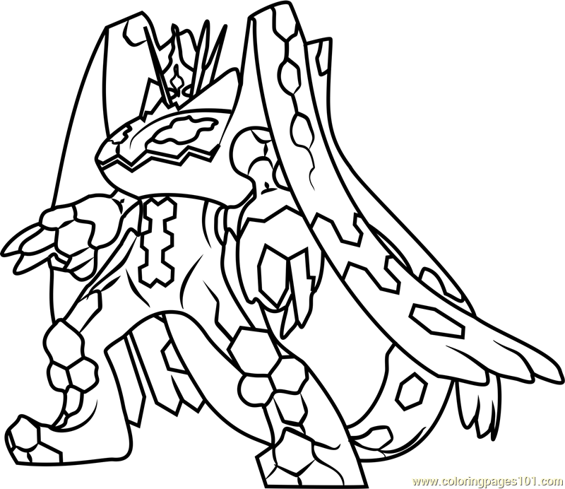 Zygarde Complete Forme Pokemon Sun and Moon Coloring Page - Free Pokémon  Sun and Moon Coloring Pages : ColoringPages101.com
