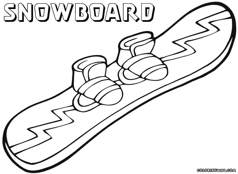 Snowboard coloring pages | Coloring pages to download and print