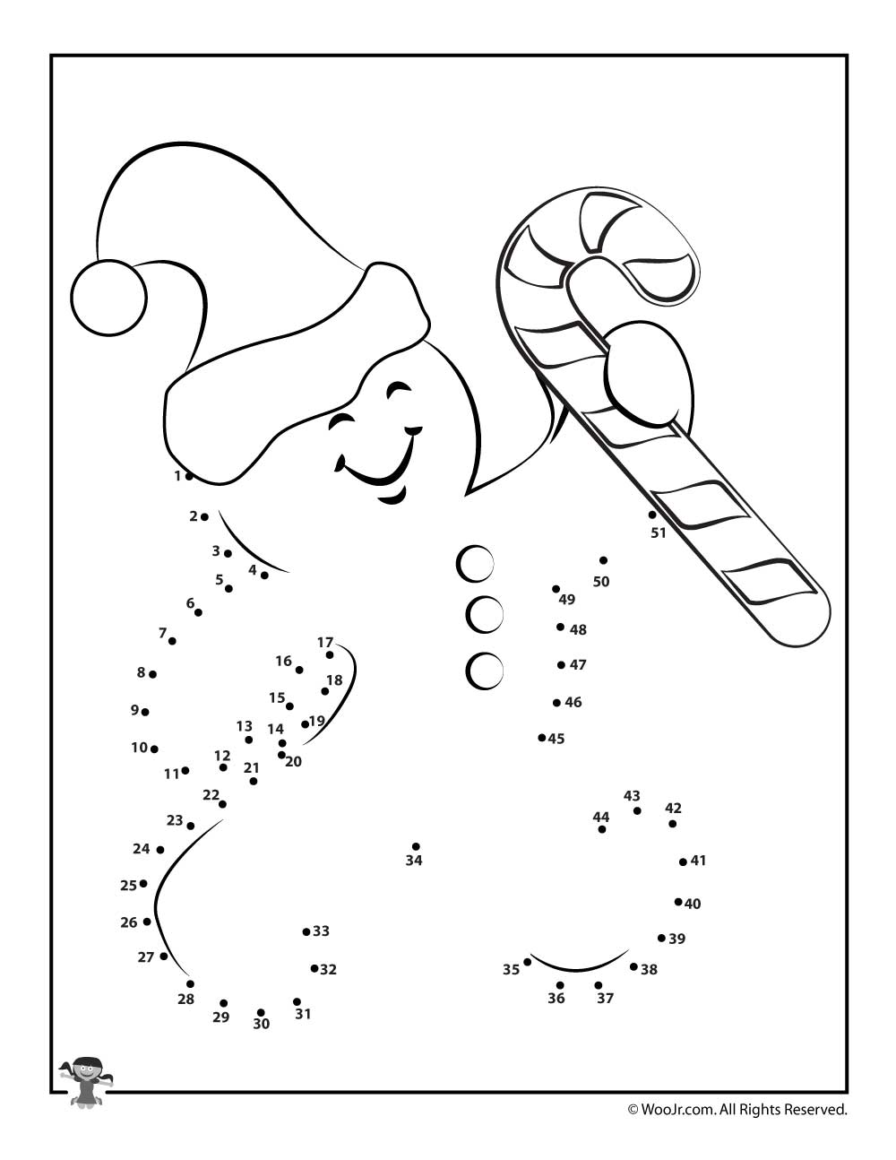 Gingerbread Man Connect the Dots Printable Worksheet | Woo! Jr ...