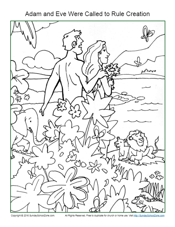 Simple Bible Coloring Pages on Sunday School Zone
