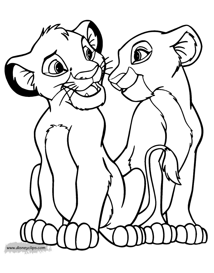 The Lion King Coloring Pages 2 | Disneyclips.com - Coloring Home