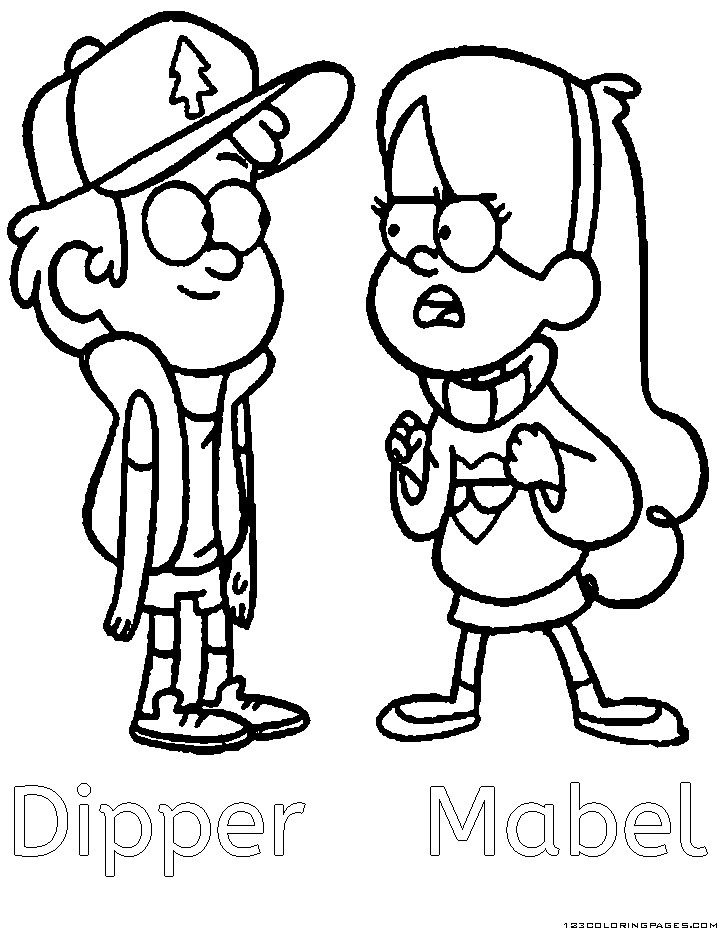 Gravity falls Coloring Pages