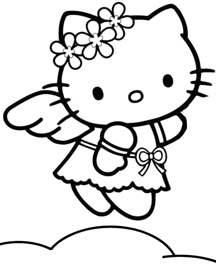 Hello Kitty Angel Coloring Pages
