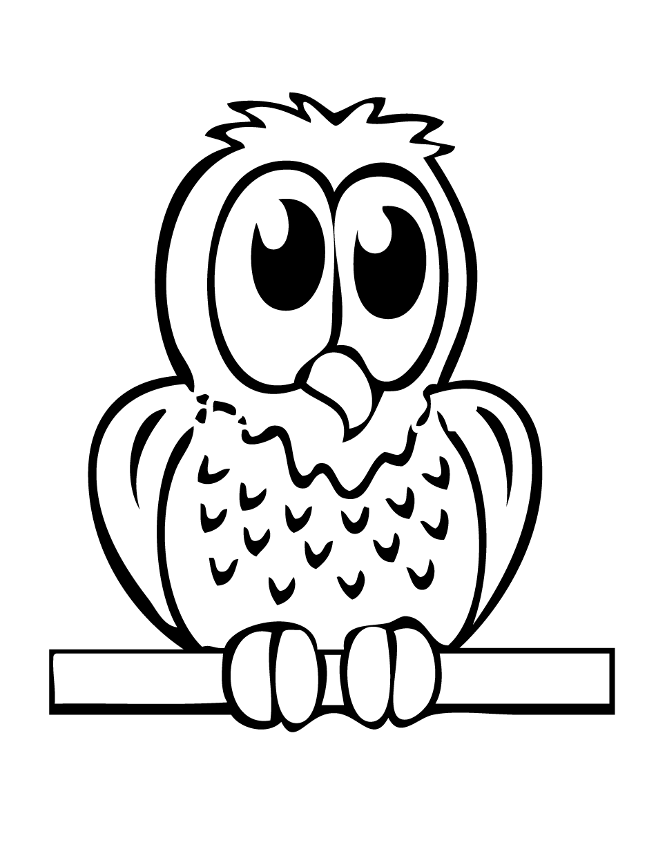 Cartoon Owl | Free Coloring Pages on Masivy World