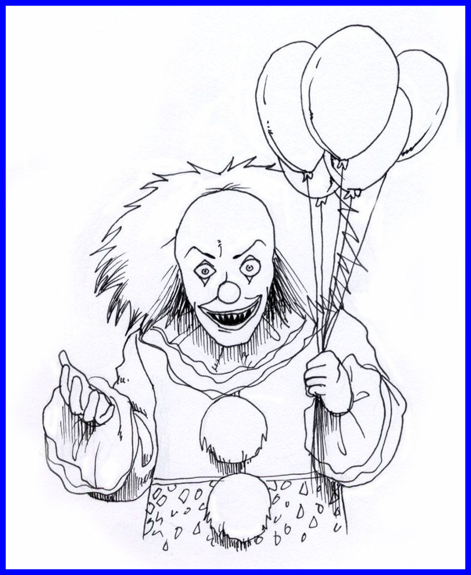 888689 Coloring Pages 3a Outstanding Pennywise Coloring Pages To ...