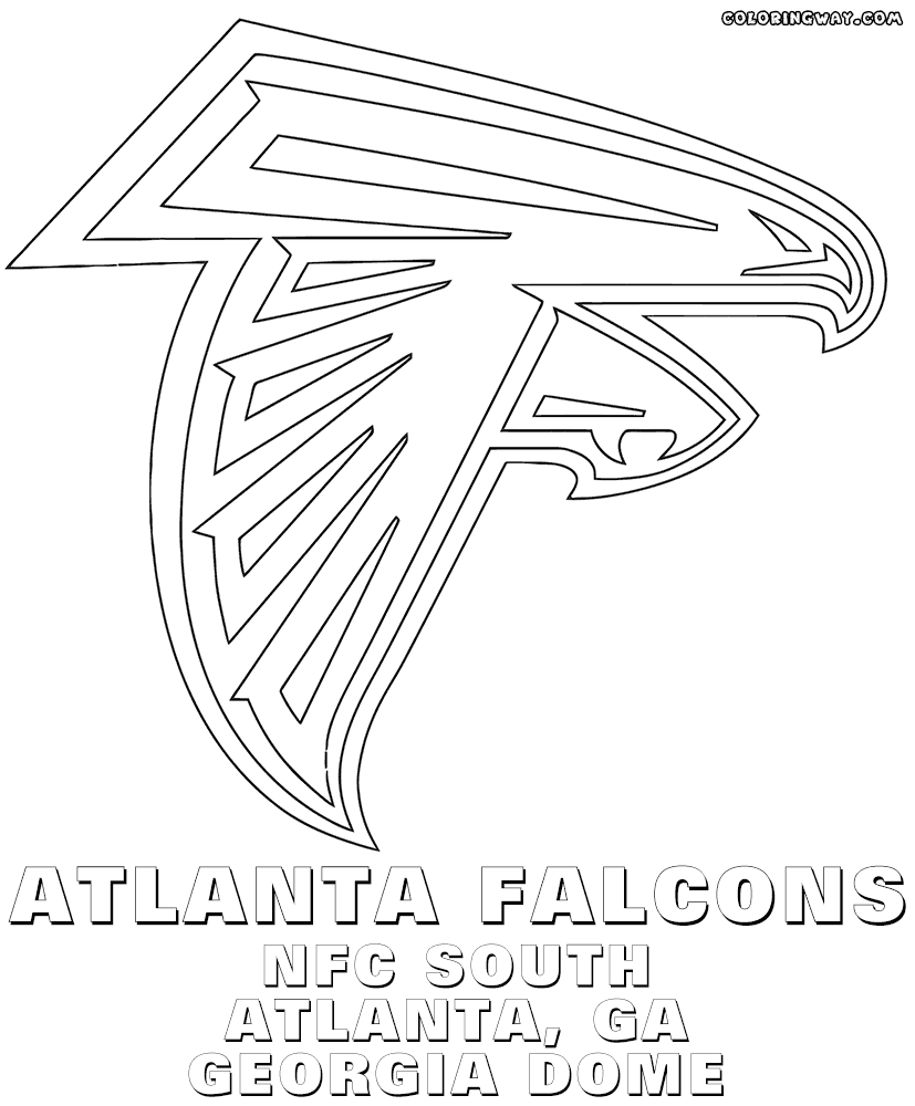 NFL logos coloring pages | Coloring pages to download and print
