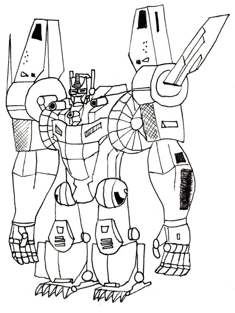 New Transformer Coloring Page 49 #3782