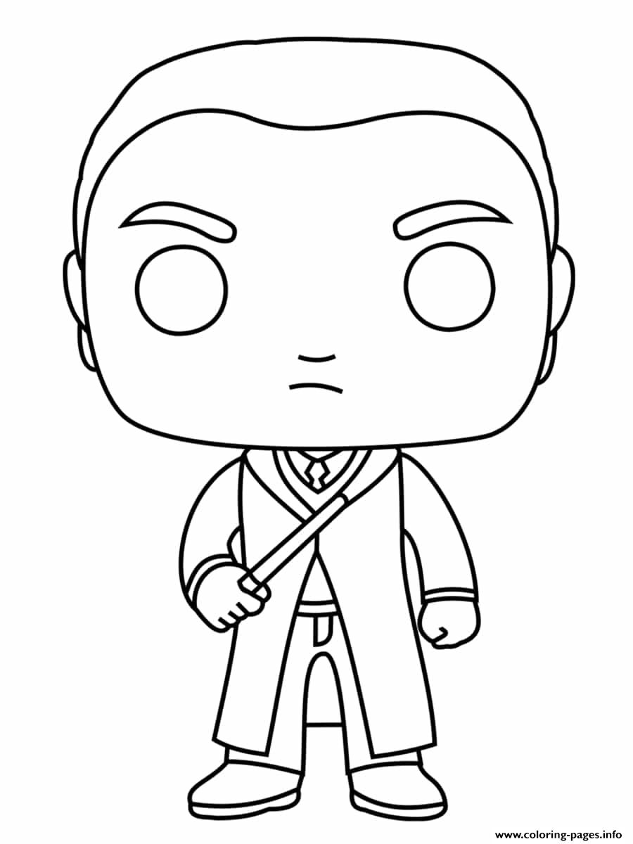 Draco Lucius Malfoy In Slytherin House Coloring Pages Printable