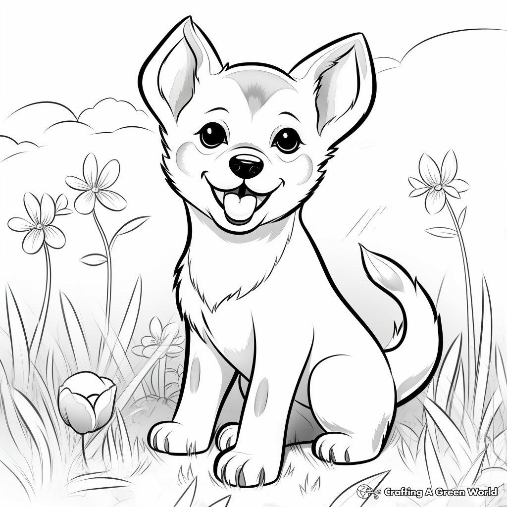 Shiba Inu Coloring Pages - Free ...