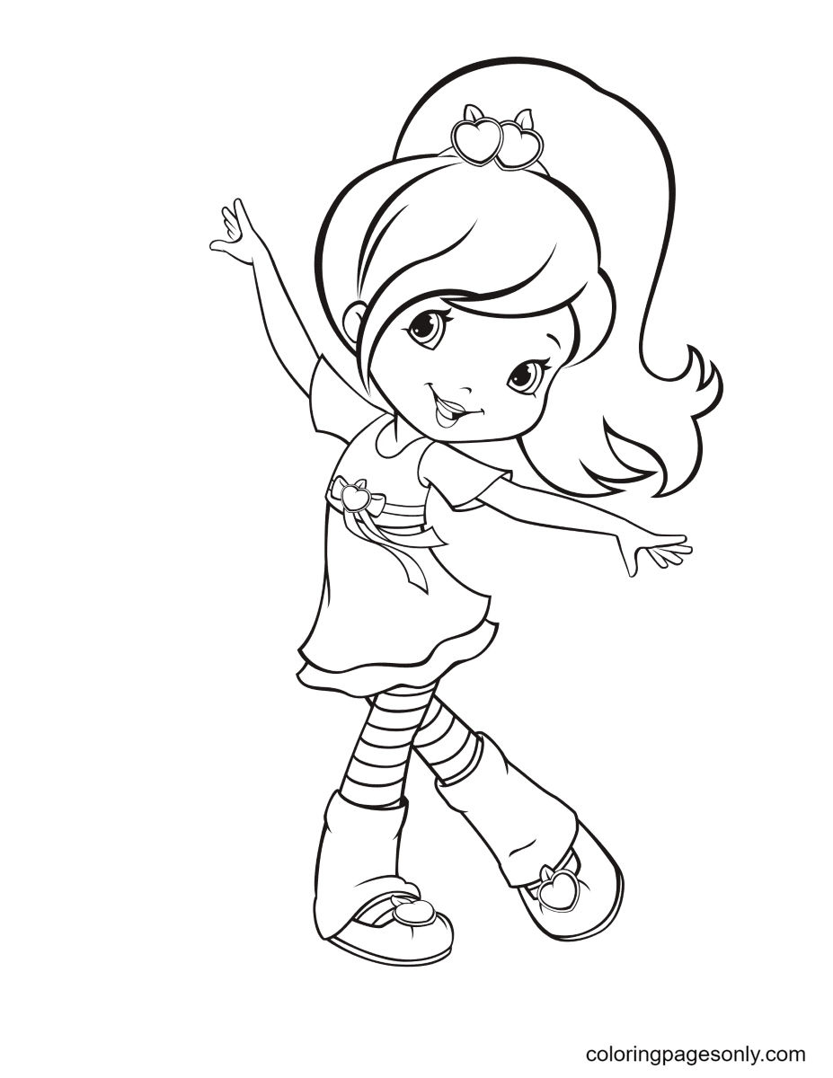 Plum Pudding Dancing Coloring Pages - Strawberry Shortcake Coloring Pages - Coloring  Pages For Kids And Adults