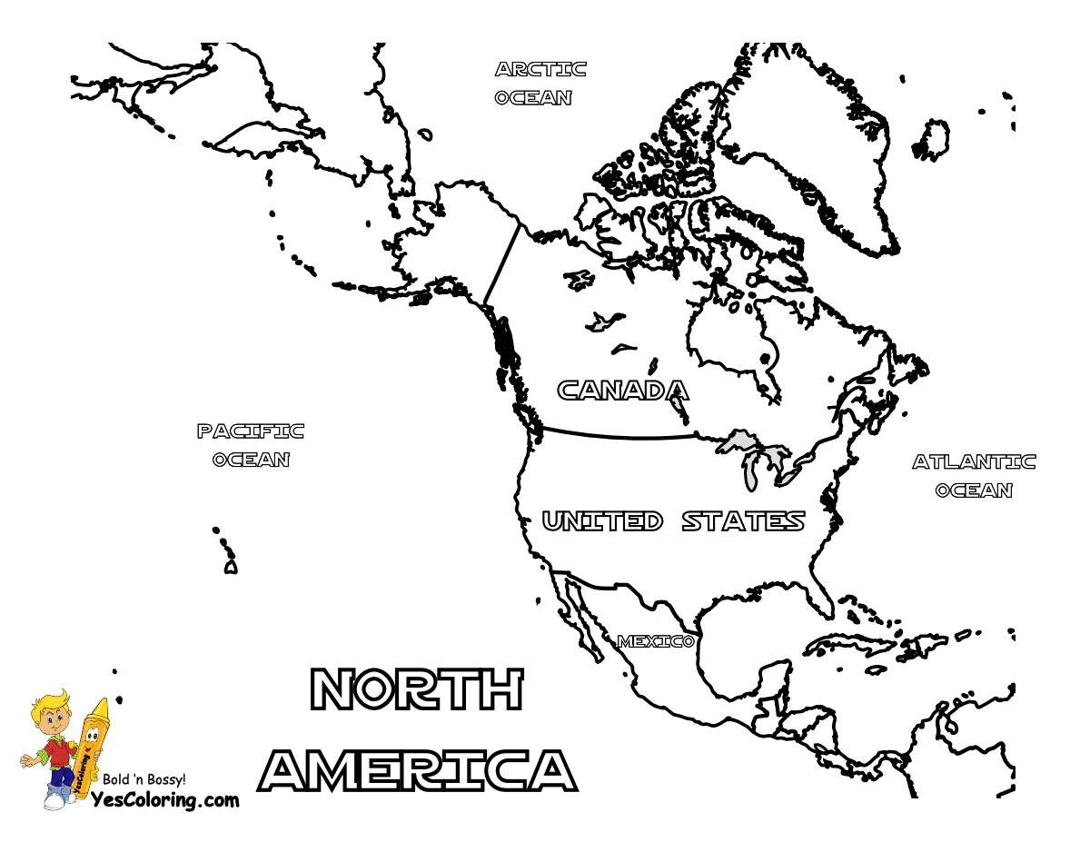 Free North America Coloring Page, Download Free North America Coloring Page  png images, Free ClipArts on Clipart Library