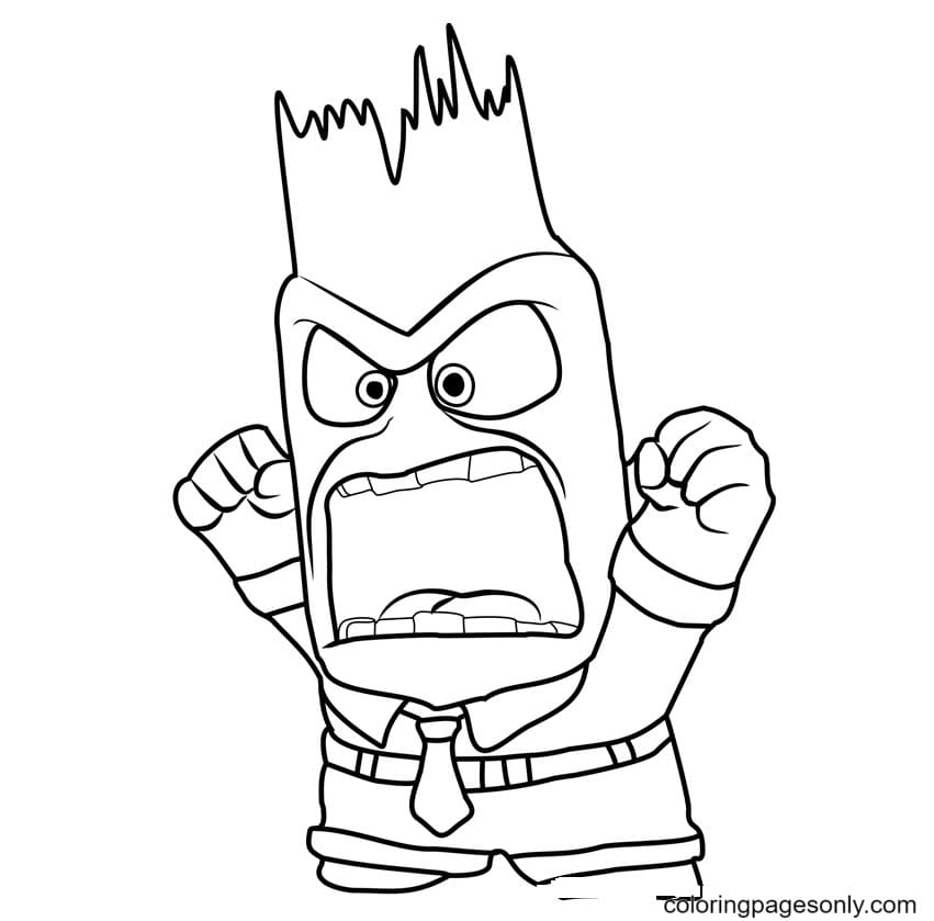 Anger is Very Angry Coloring Pages - Angry Face Coloring Pages - Coloring  Pages For Kids And Adults
