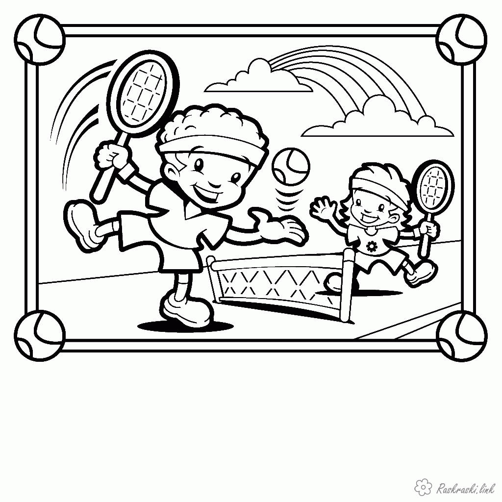 Sports Day Coloring Pages