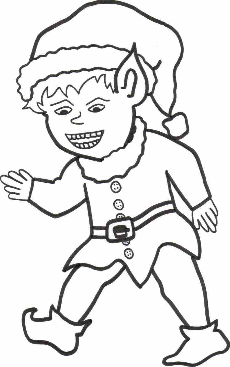 8 Pics of Elf Coloring Pages - Christmas Elves Coloring Pages ...