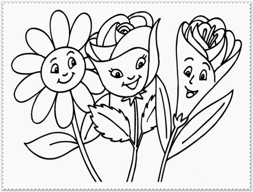 Flowers Coloring Pages Printable | Realistic Coloring Pages