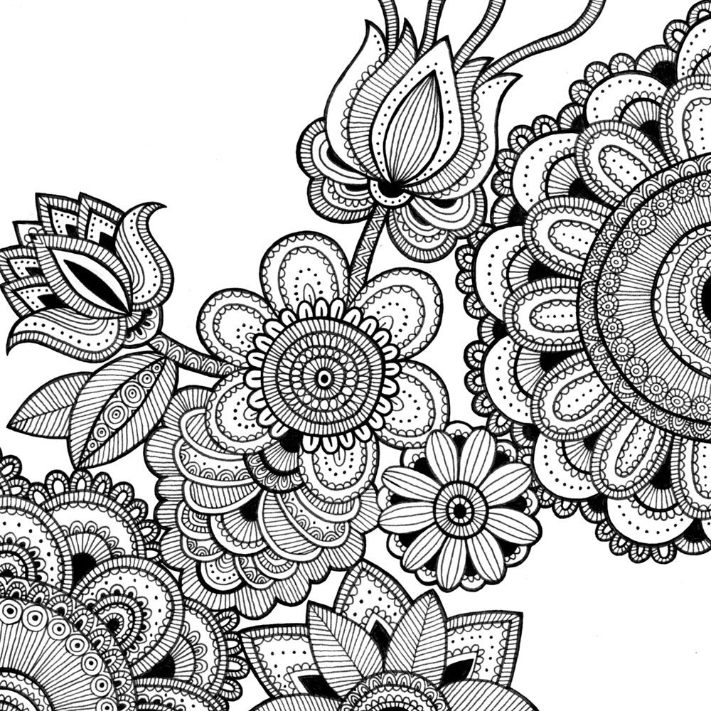 Intricate Design Coloring Pages (With images) | Abstract coloring ...