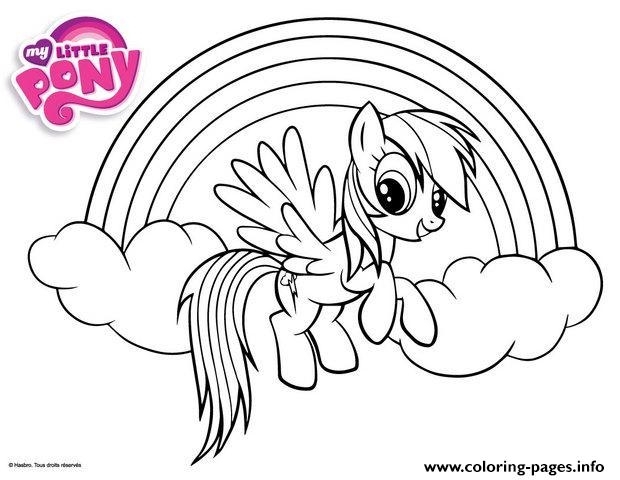 Rainbow Dash Little Pony Coloring Pages Printable | Free Calendar ...